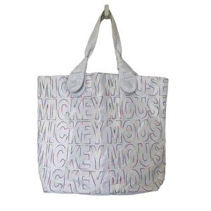 Disney Parks Mickey Mouse Tote Bag Rainbow White